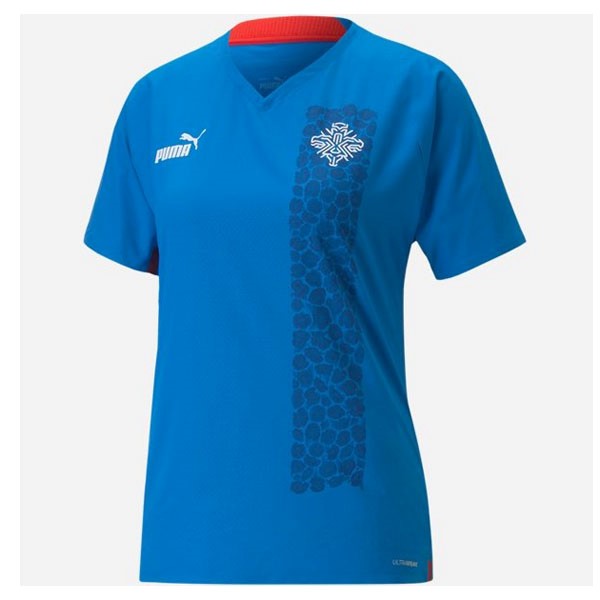 Fussballtrikots Island Damen Euro 2022 Blau